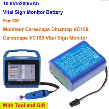 OrangeYu 5200mAh Bateria do Monitor de M2844,4M00441A para a GE Moniteur Carescape Dinamap VC150, Carescape VC150 Vital Sign Monitor
