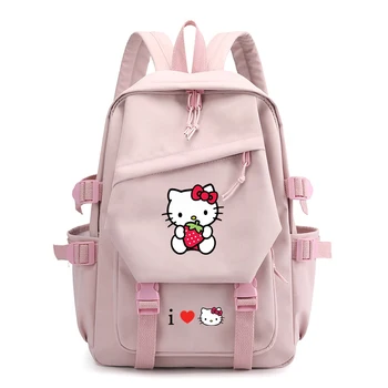 Sanrio Hello Kitty Kawaii Mulheres Bagpack Adolescentes De Viagem Mochila Meninas Crianças Da Escola Do Livro De Sacos De Mochila Escolar