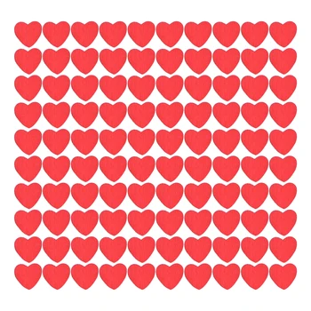 DIY Coração Decoração Auto‑Adesivo Decorativo Bonito Feito à Mão Durável Coração Vermelho Enfeite para Casa para o Casamento, para o Partido