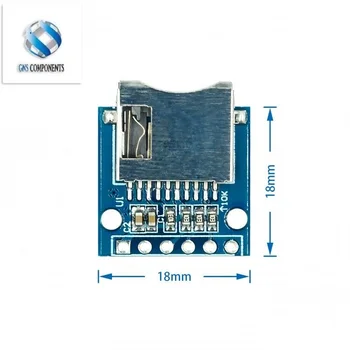 Micro SD de Armazenamento de Expansão da Placa Mini Micro SD TF Cartão de Memória Escudo Módulo, Com Pinos do Arduino, AVR, ARM