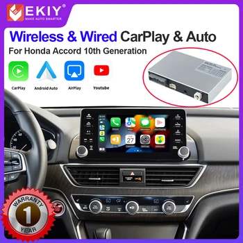 EKIY sem Fio CarPlay Android Para automóvel Honda Accord 10 de INSPIRAR a Geração Com o Link de Espelho do AirPlay Funções do Leitor de Rádio