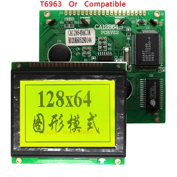 5V 3.0 polegadas T6963 RA6963 SAP1024 Driver 20P 8080 Porta Paralela Compatível com Interface TM12864IBCWBYA1-2 P-1 Industrail Dispositivo