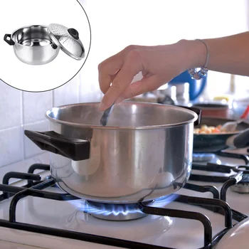 Pote de Cerâmica, Panelas de Cozinha Caldeira de Macarrão Espaguete de Aço Inoxidável Não-vara de Gás do Fogão Panela