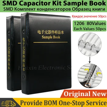 Capacitores SMD Kit de Capacitores Exemplo de Livro 1206 Chip Variedade Pack 80 Valores de Cada Variável Valor 50pcs