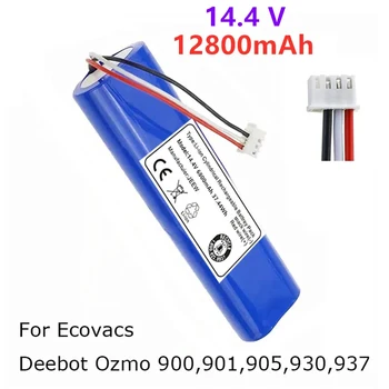 14,4 V 12800mAh Aspirador Robótico Bateria para Ecovacs Deebot Ozmo Para 900, 901, 905, 930, 937