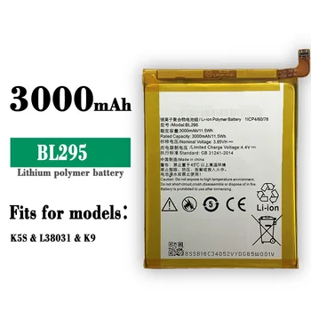 100% de Alta Qualidade Substituição da Bateria Para Lenovo K5S L38031 K9 BL295 Bateria de Telefone Celular a Bordo Built-in Bateria