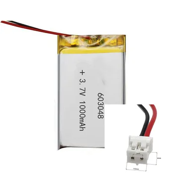 Bateria recarregável de 3,7 V 1000Mah 603048 de Polímero de Lítio de Bateria de Iões de GPS, TABLET a CARREGAR TESOURO POWER MP4 SMART ASSISTIR DVD