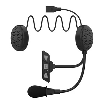 1Set Bluetooth 5.2 do Capacete da Motocicleta Estéreo, Leitor de Música de Fone de ouvido de Redução de Ruído do Fone de ouvido