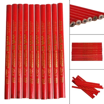 Novo 10 Pcs de alta qualidade Carpinteiros Lápis Preto Levar Para DIY Construtores de Marceneiros de Madeira Novo