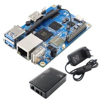 Laranja Pi 3LTS Allwinner H6 Quad-Core 2GB+8GB curso de mestrado erasmus MUNDUS Flash HD+wi-FI+BT5.0 Fonte Aberta Placa+Caso+UE Plug Adaptador de Energia