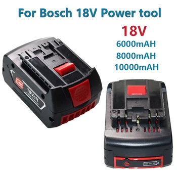 18V 6.0/8.0/10.0 AH bateria Recarregável Li-ion Bateria Para Bosch 18V de Potência ferramenta de Cópia de segurança de 6000mah Portátil Substituição BAT609 Indicador de ligório