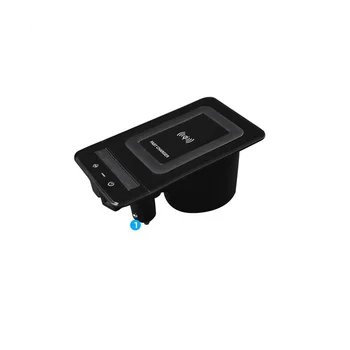 Para A6/7 2019-2022 Carro do USB do Console de Suporte de Carregador sem Fio