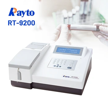 Pronto Para Enviar Clínicas Laboratório Bio Analisador De Química Rayto Rt-9200 Semi-Automática De Sangue Analisador De Química