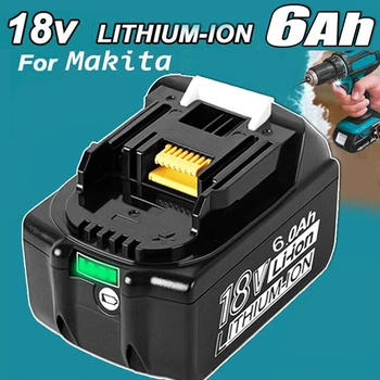 18V 6.0 Ah 9.0 Ah da Bateria Para Makita LXT Li-ion BL1860 B BL1830 BL1850 sem fio de Alimentação FR RU