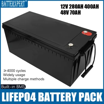 Lifepo4 Bateria 12V 280Ah 400Ah 48V 70Ah Fosfato do Ferro do Lítio Baterias Para Barco Solar do Inversor de Carrinho de Golfe