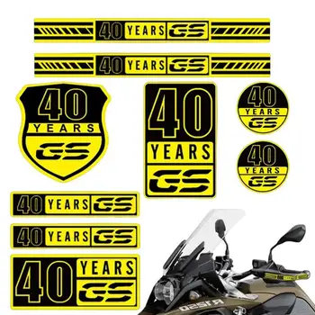 Moto protector de Mão Adesivo GS 40 Anos de Motocicleta proteção Frontal Decalques Adesivos Impermeáveis Motocicleta Adesivos de Decoração Aviso