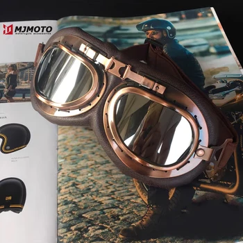 Moto Óculos de proteção Óculos de Óculos Retro Moto Bicicleta Capacete, Óculos, Óculos de Esqui, Skate, Snowboard BTT Moto Acessórios