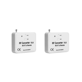 2 Pcs Universal sem Fio wi-Fi para RF Conversor de Telefone em Vez de Controle Remoto 240-930Mhz para Casa Inteligente