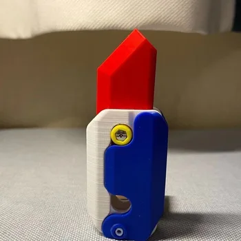 A Impressão 3D de Gravidade Salto Pequeno Rabanete Faca de Cenoura Gravidade Faca Fidget Brinquedos para Crianças de Descompressão Empurre o Cartão de Descompressão de Brinquedo