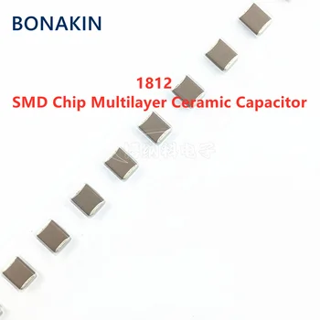 10pcs 1812 100UF 6.3 V 10 V 16V 25 35 50 107M X7R 20% SMD Chip Capacitor Cerâmico Multilayer