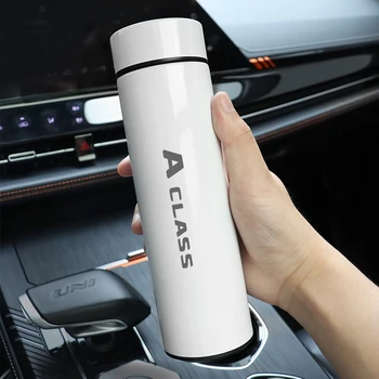 Para Mercede Benz CLASSE Digital garrafa Térmica Copo Inteligente de Temperatura de Exibição de Garrafa de Água, Preservação do Calor Vácuo Garrafa Térmica