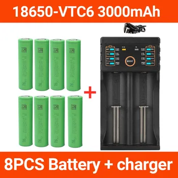 2023 Novo original 3,7 V 3000 MAH 18650 bateria para us18650 Sony VTC6 30A brinquedos ferramentas lanterna bateria+Carregador USB
