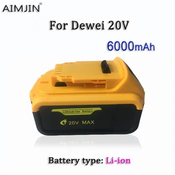 20V 6000mAH Bateria do Li-íon, Para 12V Dewei Ferramentas DCB205 DCD74 DCB201 DCG412 DCD740 DCB203 , Etc Especificações: