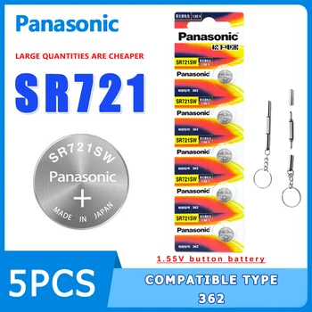 Panasonic SR721SW 1.55 V Bateria de Botão Innerger CK Gucci Rei Xima CYMA Radar Mulheres do Original de Quartzo de Bateria Universal