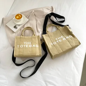 Grande Capacidade de Lona Sacola para as Mulheres de Luxo Ombro Messenger Bag Feminino Designer de Moda Funda Crossbody Sacola de Alta Qualidade