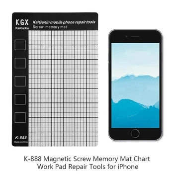 1PC K-888 Magnético Parafuso de Esteira de Memória de Gráfico do Trabalho de Pad Celular Ferramentas de Reparo 145 X 90 mm do Tamanho da Palma