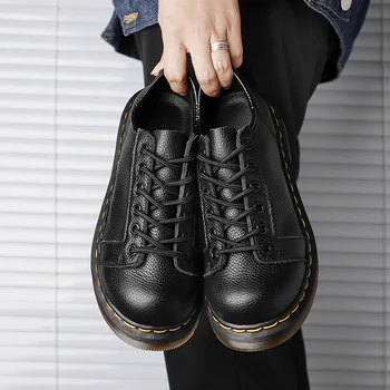 2023 Nova Moda Womens Sapatos de Couro Genuíno Plataforma Confortável para o Trabalho Sapatos Oxford para Mulheres Lolita Sapatos