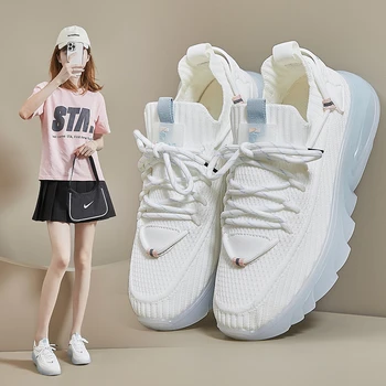 Sapatos de plataforma para as Mulheres Robusto Sapatilhas da coleção Primavera / Verão de Ar Malha Casual Feminino do Esporte Tênis tênis de mulheres