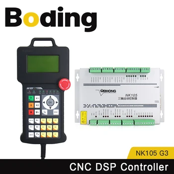 WeiHong NcStudio NK105G3 CNC DSP Sistema de Controle de Movimento do Router do CNC de 3 Eixos de Movimento com Cartão de NK105 G3 Remoto Identificador para CNC Router