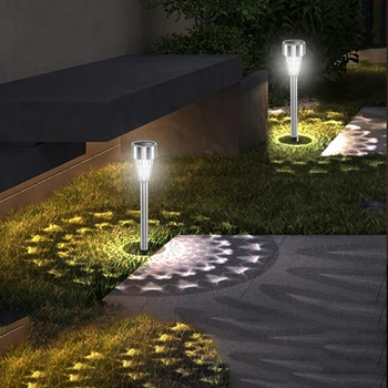 Ao ar livre Lâmpadas Solares do Jardim de Luz do Gramado IP44 Waterproof CONDUZIU a Lâmpada da Noite para o Caminho Pátio da Iluminação da Paisagem