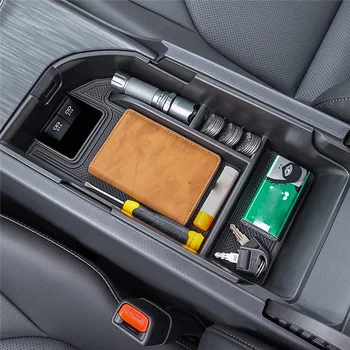 Console central Organizador de Acessórios para 2018-2022 Toyota Camry XLE XSE 2020-2022 Camry LE SE com duas Portas USB