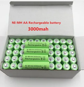 2~20 PCS Novo Original 3000mAh AA de 1.2 v bateria Recarregável Ni-MH Bateria Para Brinquedos Microfone da Câmara
