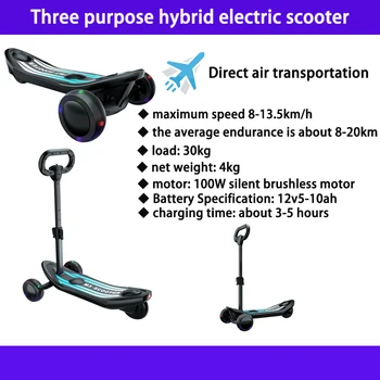 Sutner três propósito híbrido scooter elétrico com 18650 bateria de lítio, adequado para crianças, adolescentes e produtos patenteados