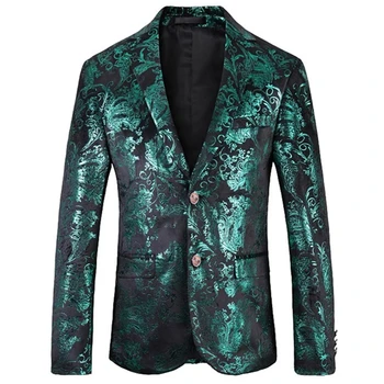2023 Moda de Nova empresa, masculina Casual Boutique de Negócios Slim Fit Personalidade Bronzeamento Banquete, o Vestido de Terno Blazers Jaqueta Casaco