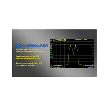 Por ULTRA 4.0 Polegadas de Mão Analisador de Espectro de 100KHZ-5.3 GHz de Alta Freqüência do Gerador de Sinais com uma Antena+Cabo RF