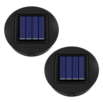 2PCS Luz Solar Top de Substituição da Unidade de 8cm,Substituição de Painéis de energia Solar,para Fora do Jardim Lanterna Lâmpada Solar