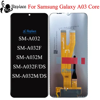 Preto de 6,5 polegadas Para Samsung Galaxy A03 Núcleo A032 A032F A032M SM-A032F Tela LCD Touch screen Digitalizador Assembly / Com Moldura