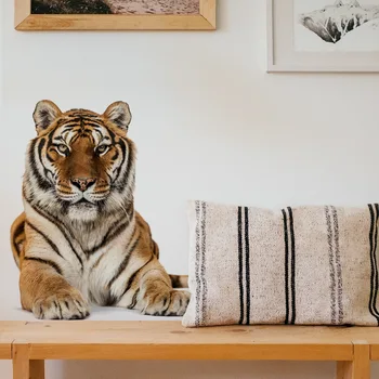 Tigre Animal Auto-Adesivo De Parede Decal, Sala De Estar, Decoração Home