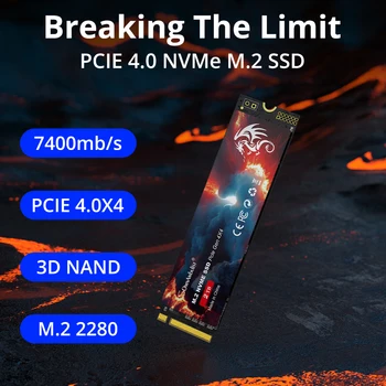 Sonâmbulo M2 SSD de 1 tb 2 TB disco Rígido SSD SSD M. 2 NVMe PCIe 4.0X4 2280 Disco Rígido Interno do HDD Para o Portátil da área de Trabalho consola de jogos