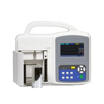Venda quente Médica, Eletrocardiograma de 12 derivações 3 canal digital portátil de ECG ECG cardiograph máquina