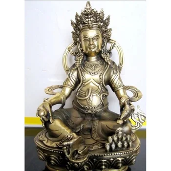 Tibetano Dzamtala em Bronze 22 cm, auspicioso fortuna