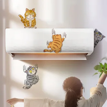 Dos desenhos animados de Gatos Adesivos de Parede de Vinil DIY Criativo Animais Mural Decalques para Crianças de Quartos de Bebê e Quarto Viveiro Porta de Casa Decoração