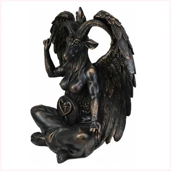 Produto Novo Satanás, Demônio Ornamento Meditação Cabra Escultura De Animais De Armazenamento Casa Ornamento Decorativo Artesanato De Resina