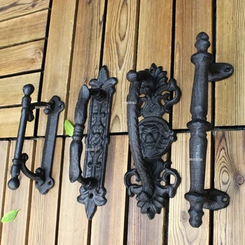 Europeia retro jardim ferro Fundido pátio de arte puxadores de portas de casa, decoração de Parede decoração maçaneta da porta acessórios do quarto