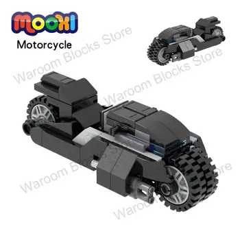 MOC1280 Escuro Motocicleta Tijolo Filme Sci-fi Modelo de Veículo, Compatível Figura de Ação do Bloco de Construção de Brinquedos Para Crianças de Presente de Amigos