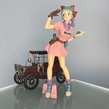 O Anime Dragon Ball Bulma Figuras Bulma Glitter Figuras de Ação 25cm de PVC Figurine Collection Modelo de Brinquedos para as Crianças Boneca Presentes